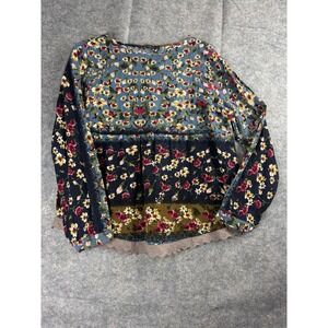 Zanzea Women's 4XL Floral Long Sleeve Blouse Boho Oversized Hippie Festival